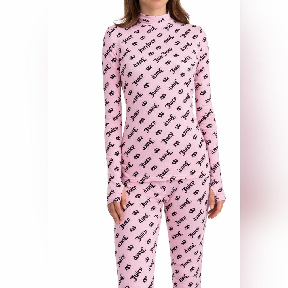 New! Juicy Couture Pajamas - Pink Ribbed Lounge Set • Soft Stretch • New